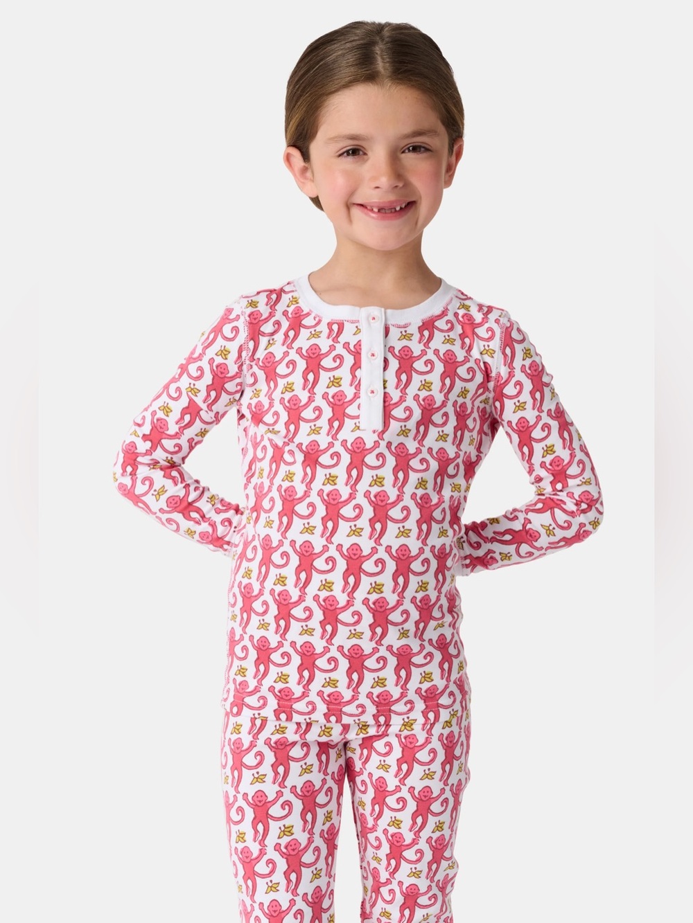 Roller Rabbit Kids Monkey PJs | Size 12-18 Months | Pink Monkey Print NWOT